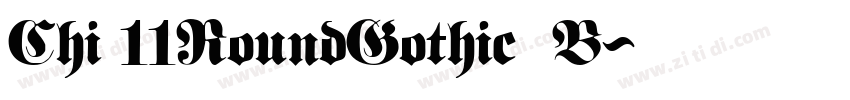 Chi 11RoundGothic_ B字体转换